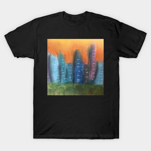 Pastel City T-Shirt by gldomenech